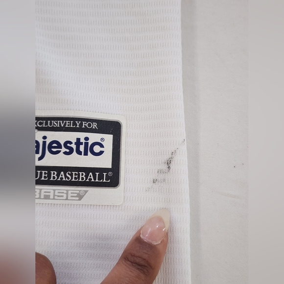 Majestic Blue Jays White Baseball Jersey, size Medium - Picture 8 of 14